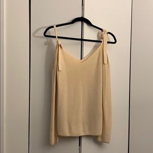 XS wool/silk creamy pale peach Club Monaco Sweater